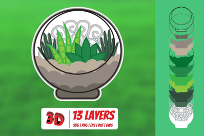 3D Florarium5 SVG