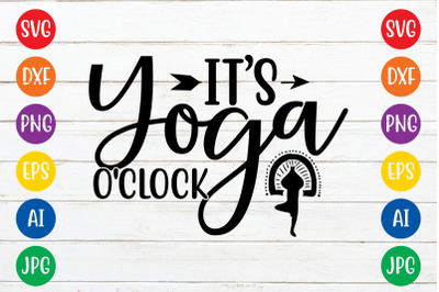 IT&#039;S YOGA O&#039;CLOCK SVG