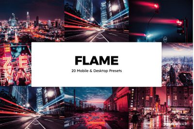 20 Flame Lightroom Presets &amp; LUTs
