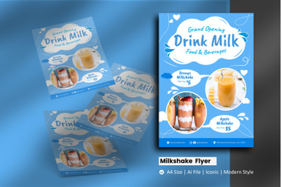 Milkshake Brochure Template