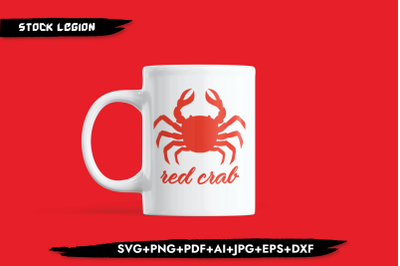 Red Crab SVG