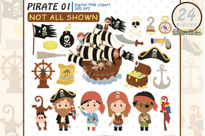 Cute PIRATE clipart, Ahoy clip art, Pirate ship design