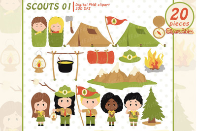 Cute SCOUT kids cilpart for kids, Outdoor, Explorer clip art