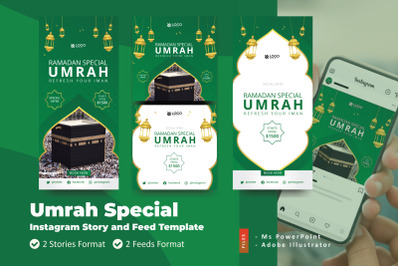 Umrah Special Instagram Story and Feed Social Media Template