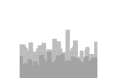 Skyline urban cityscape silhouette skyscrapers, business template