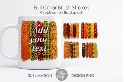 Fall sublimation designs, brushstroke background, Leopard Print, Glitt