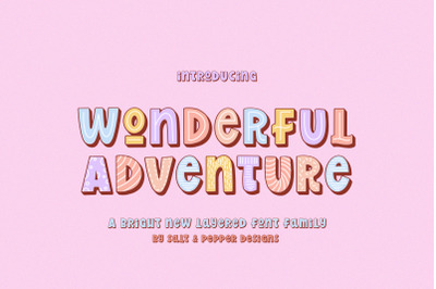 Wonderful Adventure (Cute Fonts, Fun Fonts, Craft Fonts)