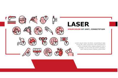 Laser Therapy Service Landing Header Vector