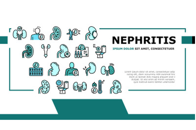 Nephritis Kidneys Landing Header Vector