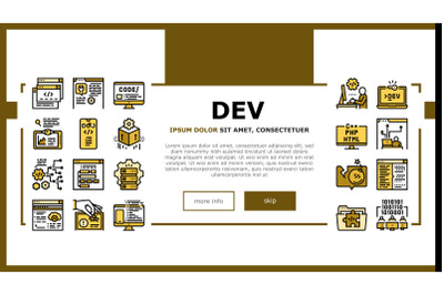 Dev Code Occupation Landing Header Vector