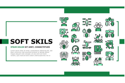 Soft Skills People Landing Header Vector