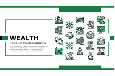 Wealth Finance Capital Landing Header Vector