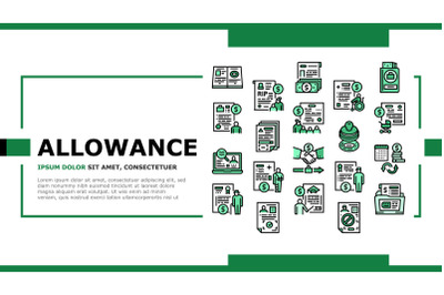 Allowance Finance Help Landing Header Vector