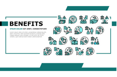 Benefits For Business Landing Header Vector