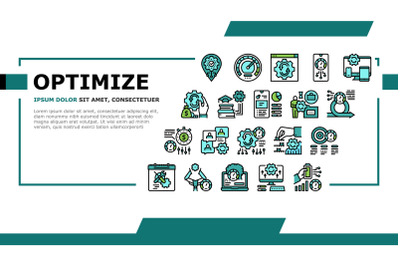 Optimize Operations Landing Header Vector