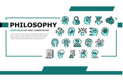 Philosophy Science Landing Header Vector