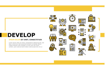 Project Development Landing Header Vector