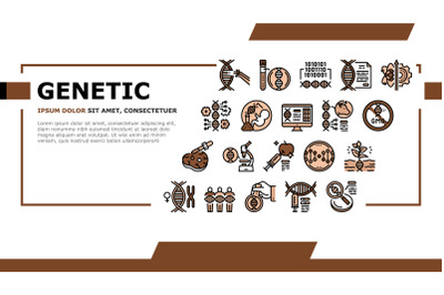 Genetic Engineering Landing Header Vector