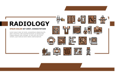 Radiology Equipment Landing Header Vector