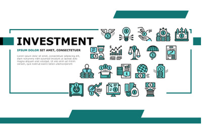 Investment Portfolio Landing Header Vector