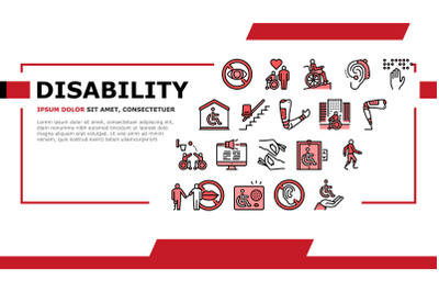 Disability Technology Landing Header Vector