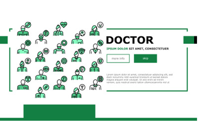 Medical Speciality Landing Header Vector