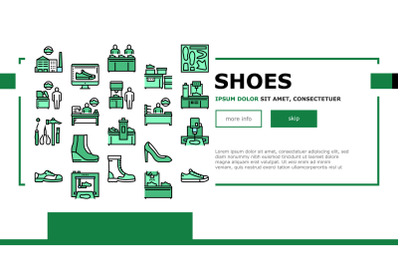 Shoes Repair Service Landing Header Vector