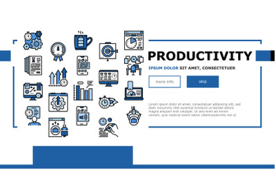 Productivity Manage Landing Header Vector