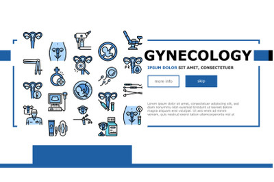 Gynecology Treatment Landing Header Vector