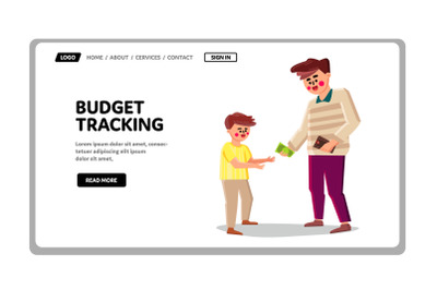 Family Budget Tracking And Finance Accounting Vector