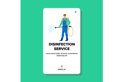 Disinfection Service Worker Disinfecting Vector