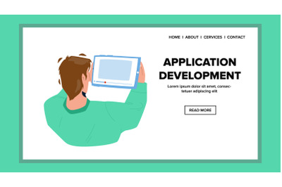 Application Development Programmer Work Vector