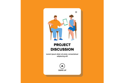 Project Discussion Business Occupation Vector