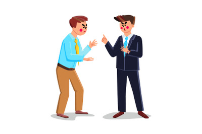 Business Quarrel Or Conflict Of Interest Vector