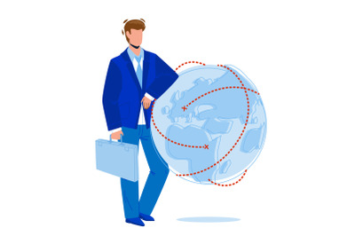 Global Business Managing Businessman Ceo Vector