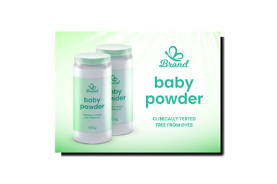 Baby Powder Creative Promotional Banner Vector