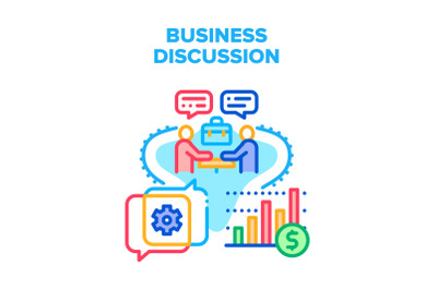 Business Discussion Partner Vector Concept Color