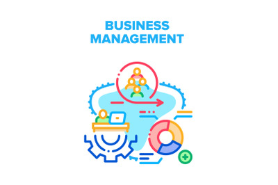 Business Management Work Vector Concept Color