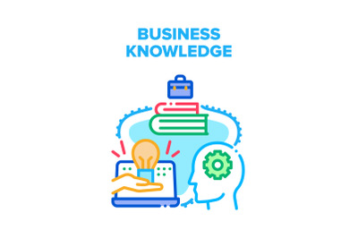 Business Knowledge Study Vector Concept Color