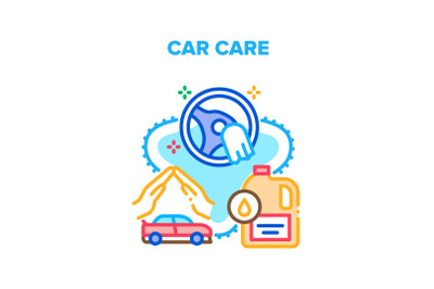 Car Care Service Vector Concept Color Illustration