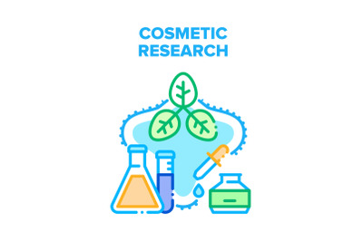 Cosmetic Research Occupation Vector Concept Color