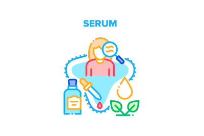 Serum Cosmetic Vector Concept Color Illustration