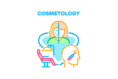 Cosmetology Vector Concept Color Illustration