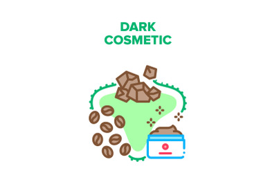 Dark Cosmetic Vector Concept Color Illustration