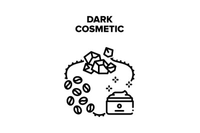 Dark Cosmetic Vector Black Illustration