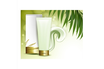 Face Cream Creative Promotional Banner Vector