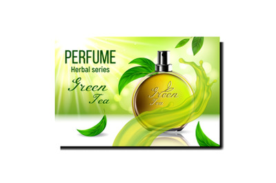 Perfume Aroma Creative Promotional Poster Vector