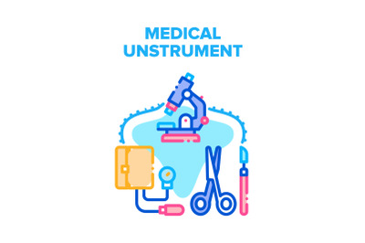 Medical Instrument Equipment Vector Concept Color