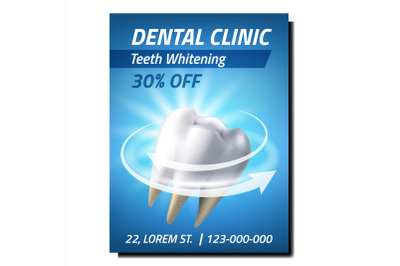 Dental Clinic Creative Promotional Banner Vector