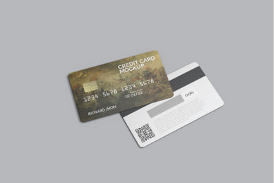 Floating Credit Card Mockup